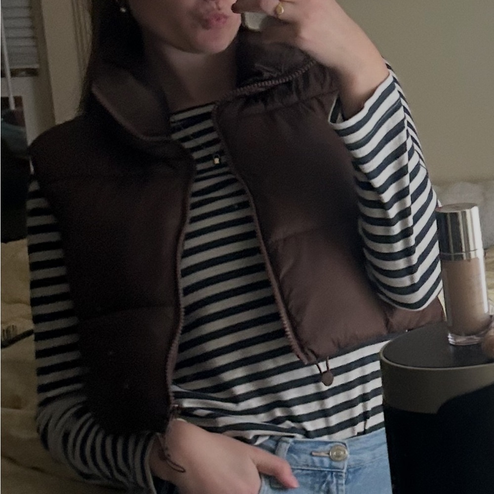 Brown Puffer Vest